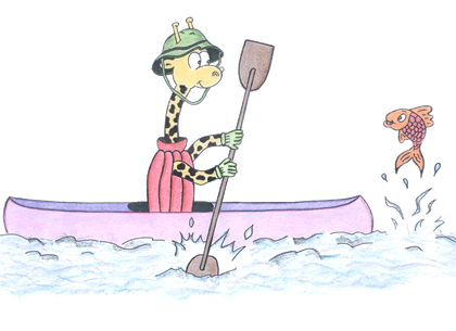 Camilla fa canoa