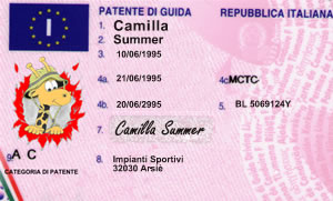 Patente campagna Guidatore Designato